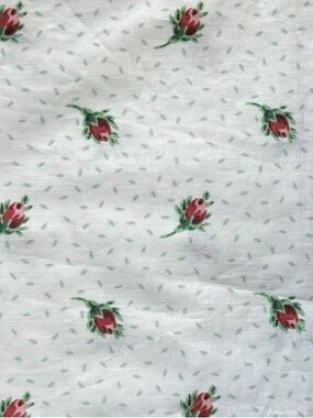 White floral jay yang rare cottagecore premuim Cotton Fabric 1 yrd